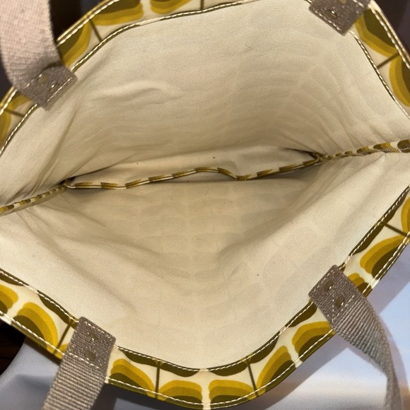 ORLA KIELY ETC Shadow Stem Print Laminate Canvas Large Tote Handbag Purse - Picture 12 of 12